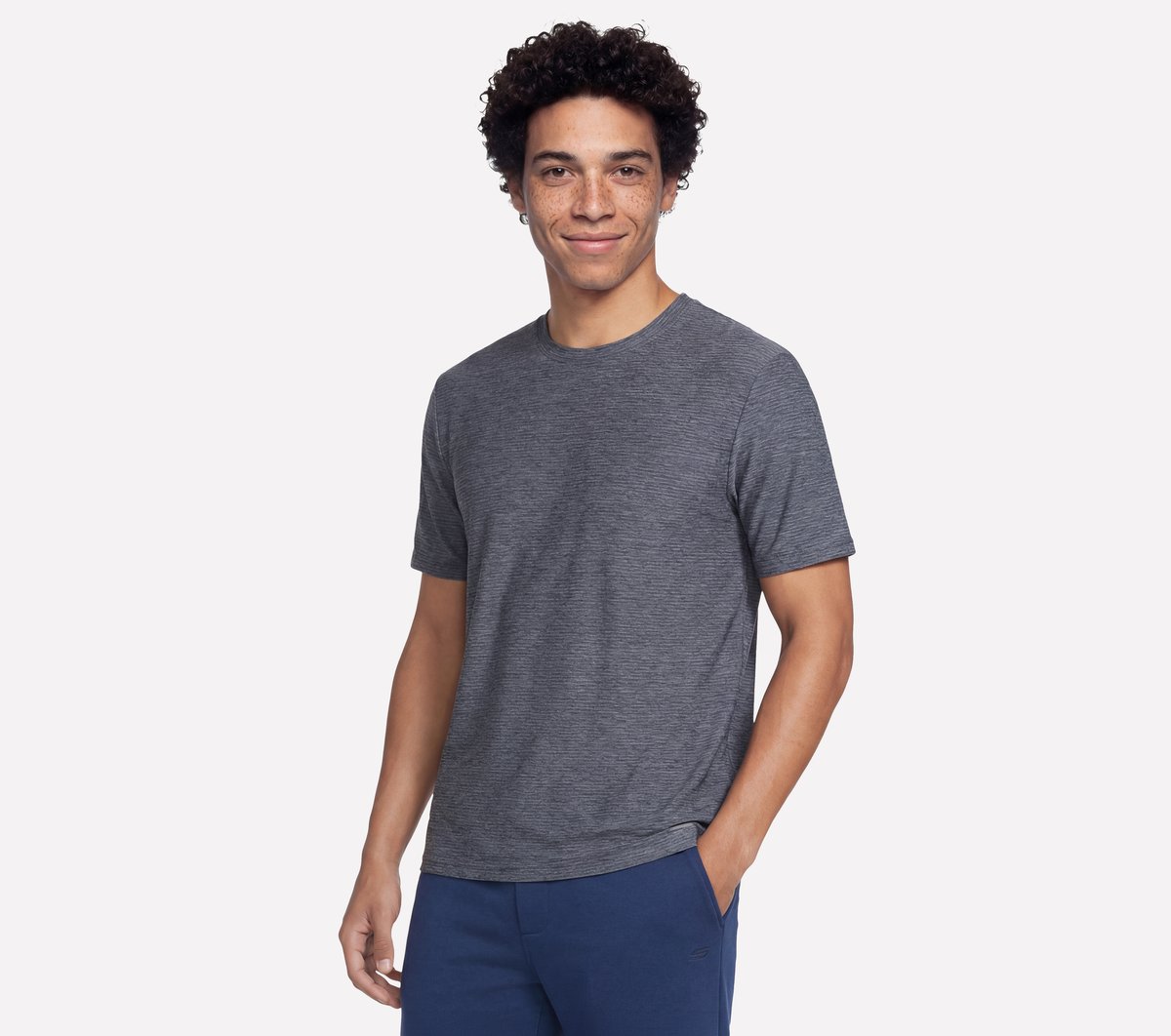 Skechers Men | GO DRI All Day Stripe Tee