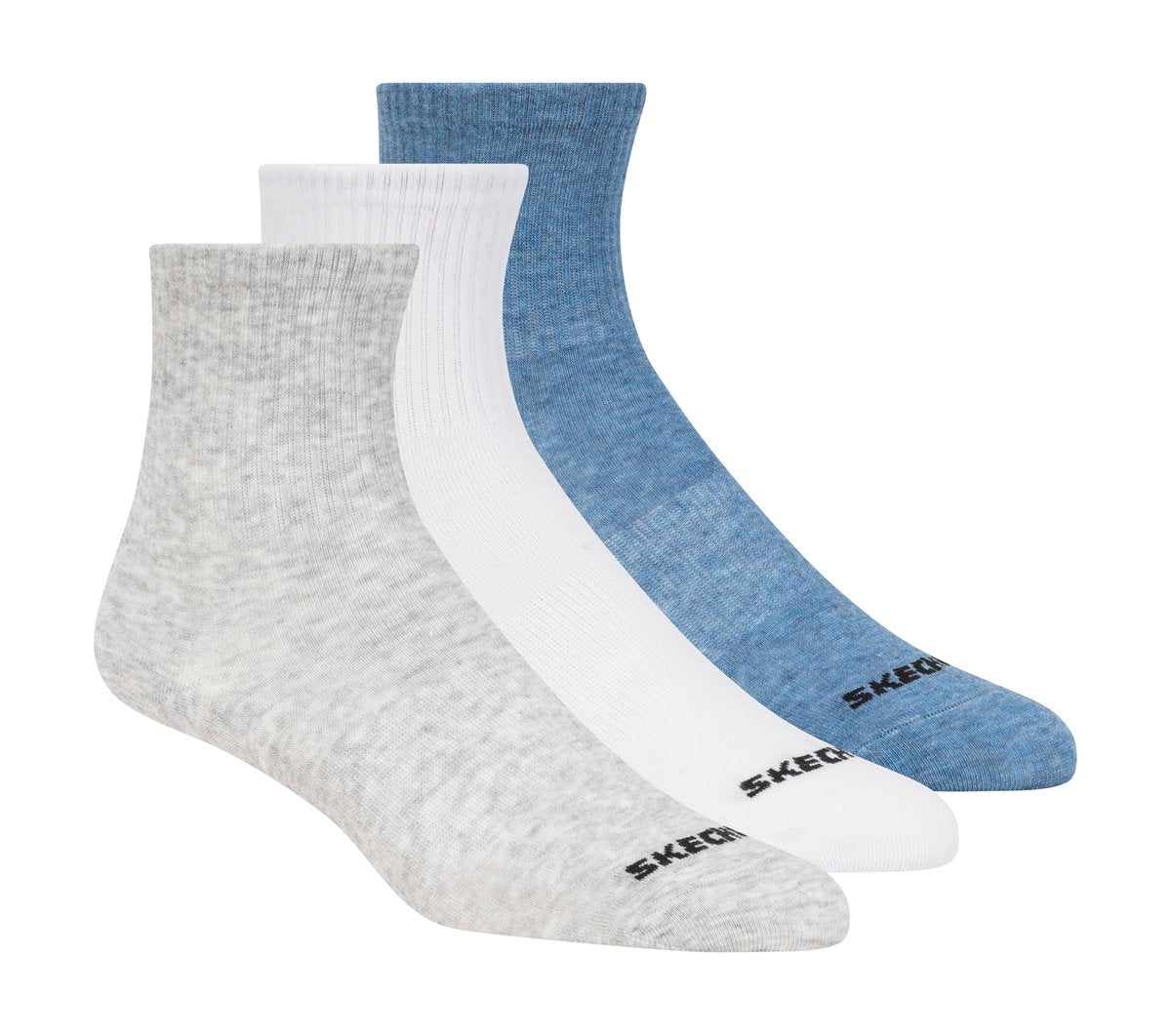 Skechers Kids | 3 Pack Boys' Crew Cotton Socks